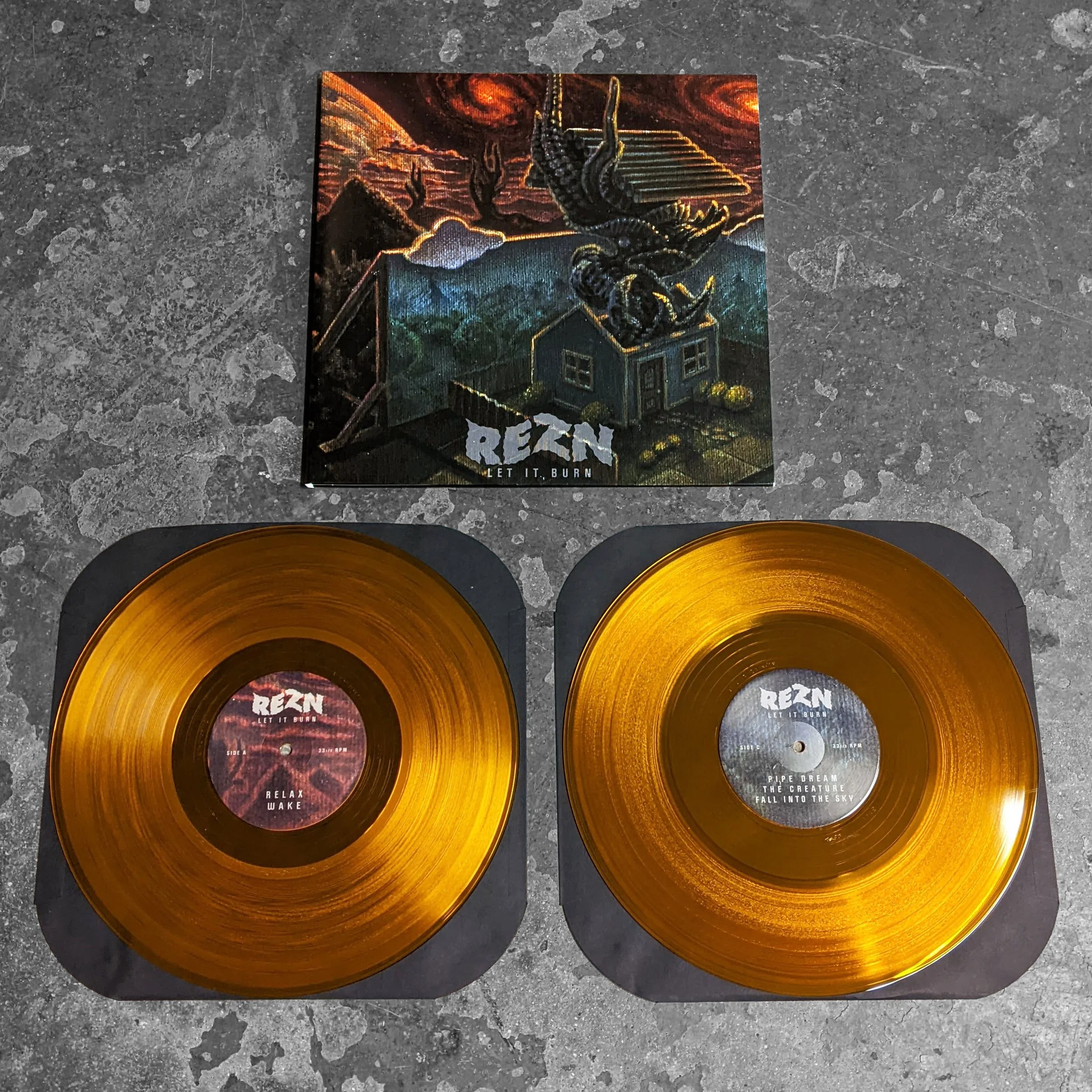 Let It Burn - Transparent Amber Edition Vinyl (2xLP) — REZN